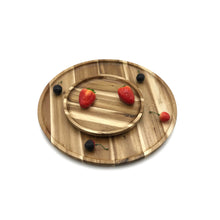 Load image into Gallery viewer, 8" Diameter Acacia Round Plate / Platter
