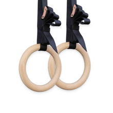 Load image into Gallery viewer, Wooden Gymnastic Rings