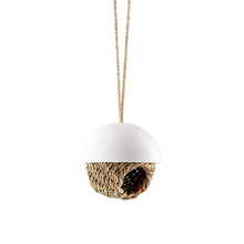 Load image into Gallery viewer, Hanging Woven Porcelain Bird Shelter