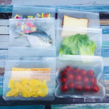 Load image into Gallery viewer, Reusable Leakproof Silicone Ziplock Food Bag Set (12 Pcs)