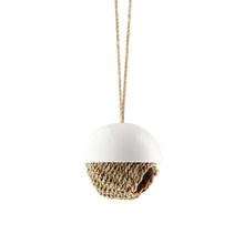 Load image into Gallery viewer, Hanging Woven Porcelain Bird Shelter