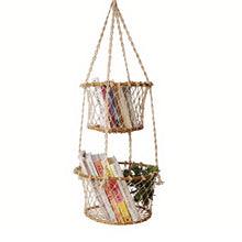 Load image into Gallery viewer, Jhuri Double Hanging Basket