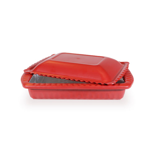Red Serving Carrier For Foil Pans