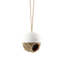 Load image into Gallery viewer, Hanging Woven Porcelain Bird Shelter
