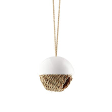 Load image into Gallery viewer, Hanging Woven Porcelain Bird Shelter
